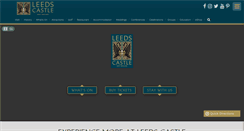 Desktop Screenshot of leeds-castle.com