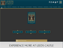 Tablet Screenshot of leeds-castle.com